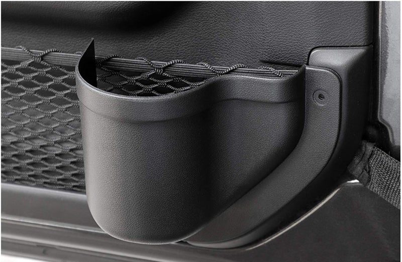 YOCTM 2-PACK Front Door Organizer Tray For 2018 2019 2020 2021 2022 2023 2024 2025 Jeep Wrangler JL JLU Rubicon Sport Sahara Gladiator JT 4EX Interior Storage Box Accessories Black (Front Door Tray) - Image 5